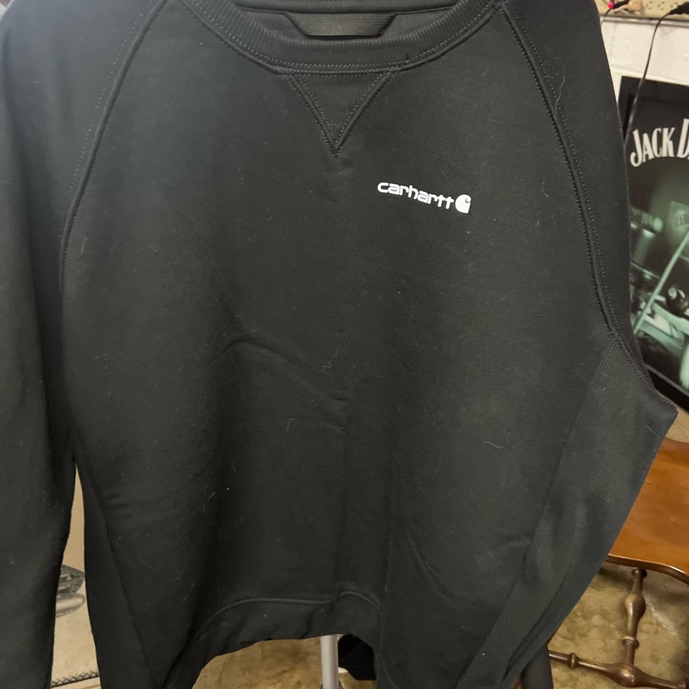 Carhartt Women’s Black Logo Crewneck Sweater
